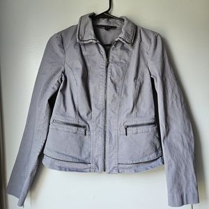 WHBM  Peplum Jacket, Flint Stone, (4)